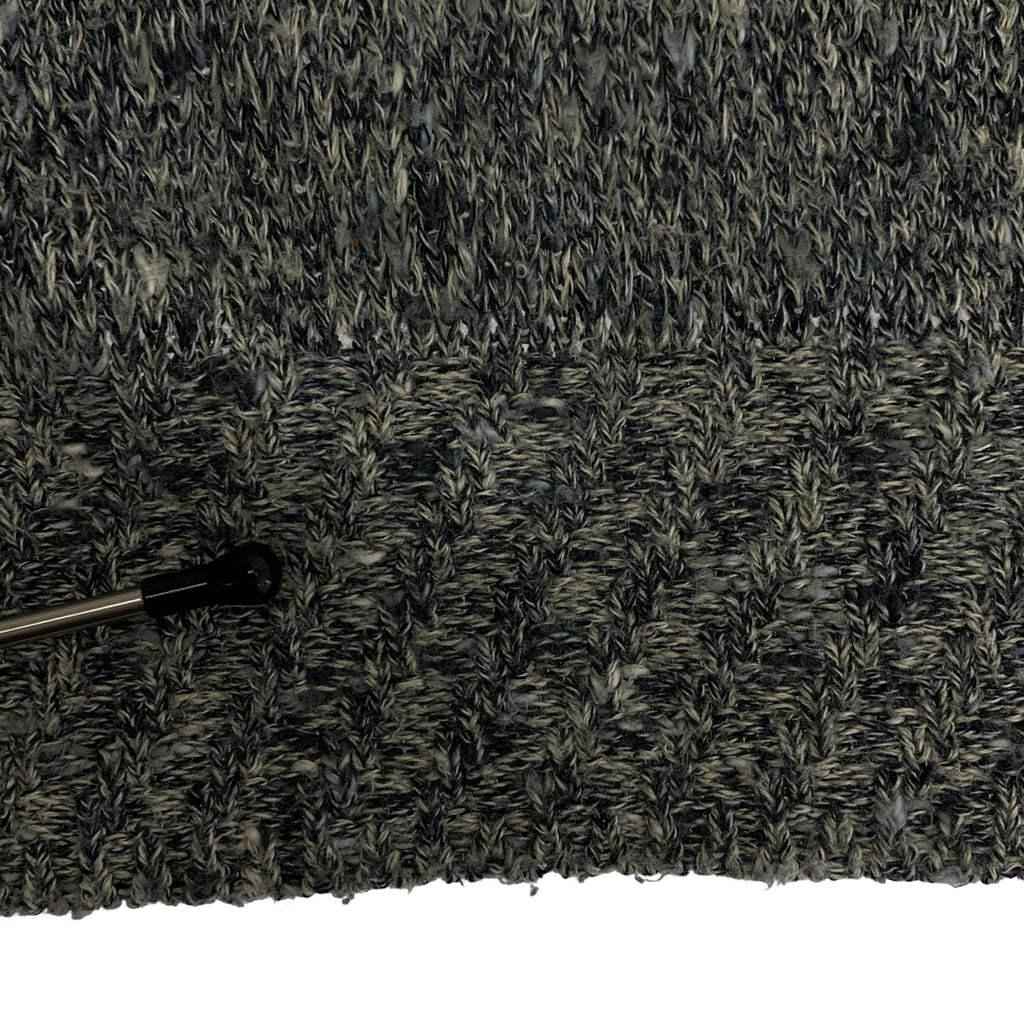 tamaki niime 玉木新雌 / タマキニイメ | コットン マルチカラー プルオーバー ニット | ブルー/グレー | レディース