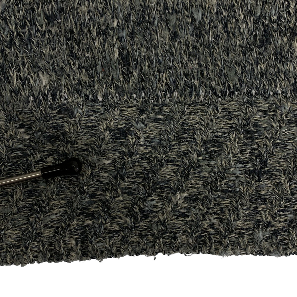 tamaki niime 玉木新雌 / タマキニイメ | コットン マルチカラー プルオーバー ニット | ブルー/グレー | レディース