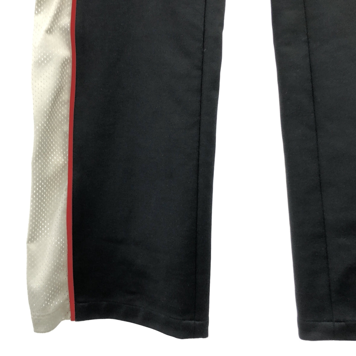 Burberry / バーバリー | Mesh Striped Jersey Tailored Trousers メッシュ ライン ストレートパンツ | 36 | ブラック/ホワイト | レディース