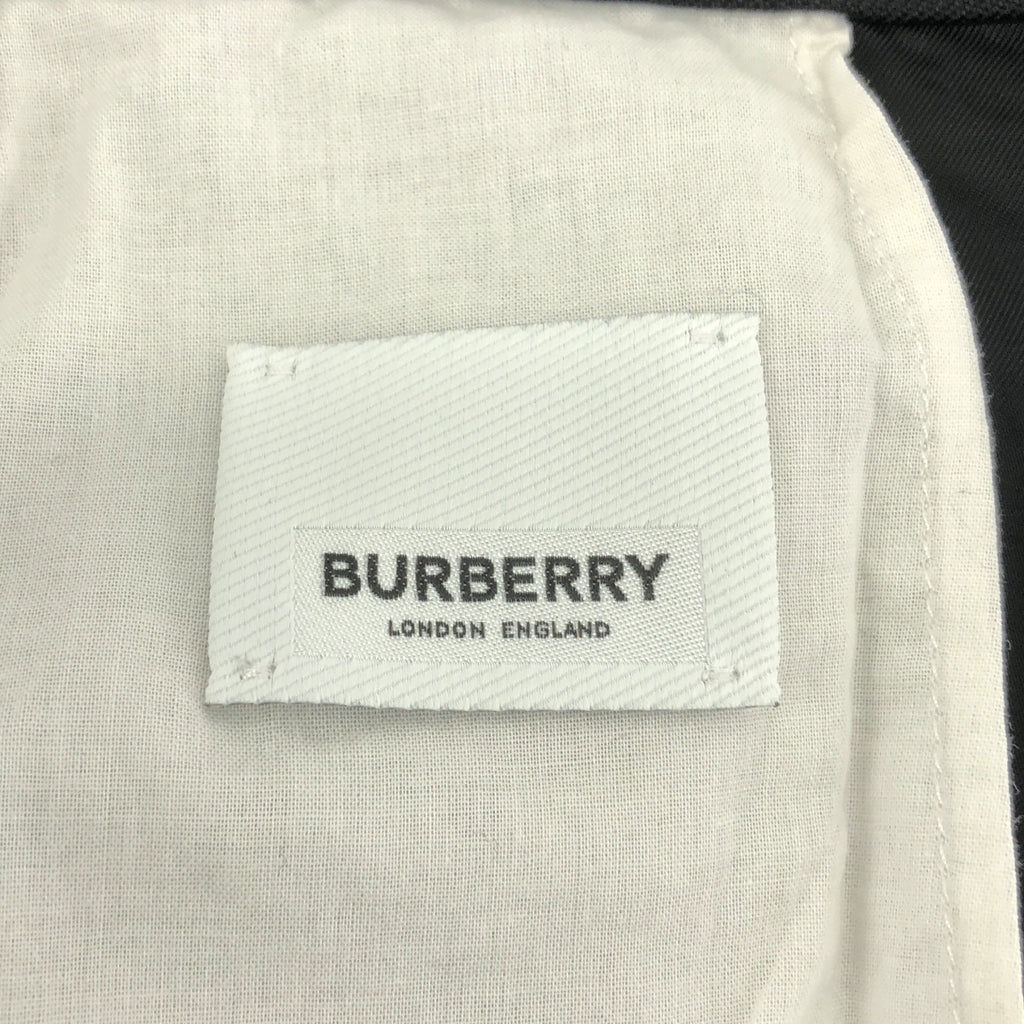 Burberry / バーバリー | Mesh Striped Jersey Tailored Trousers メッシュ ライン ストレートパンツ | 36 | ブラック/ホワイト | レディース