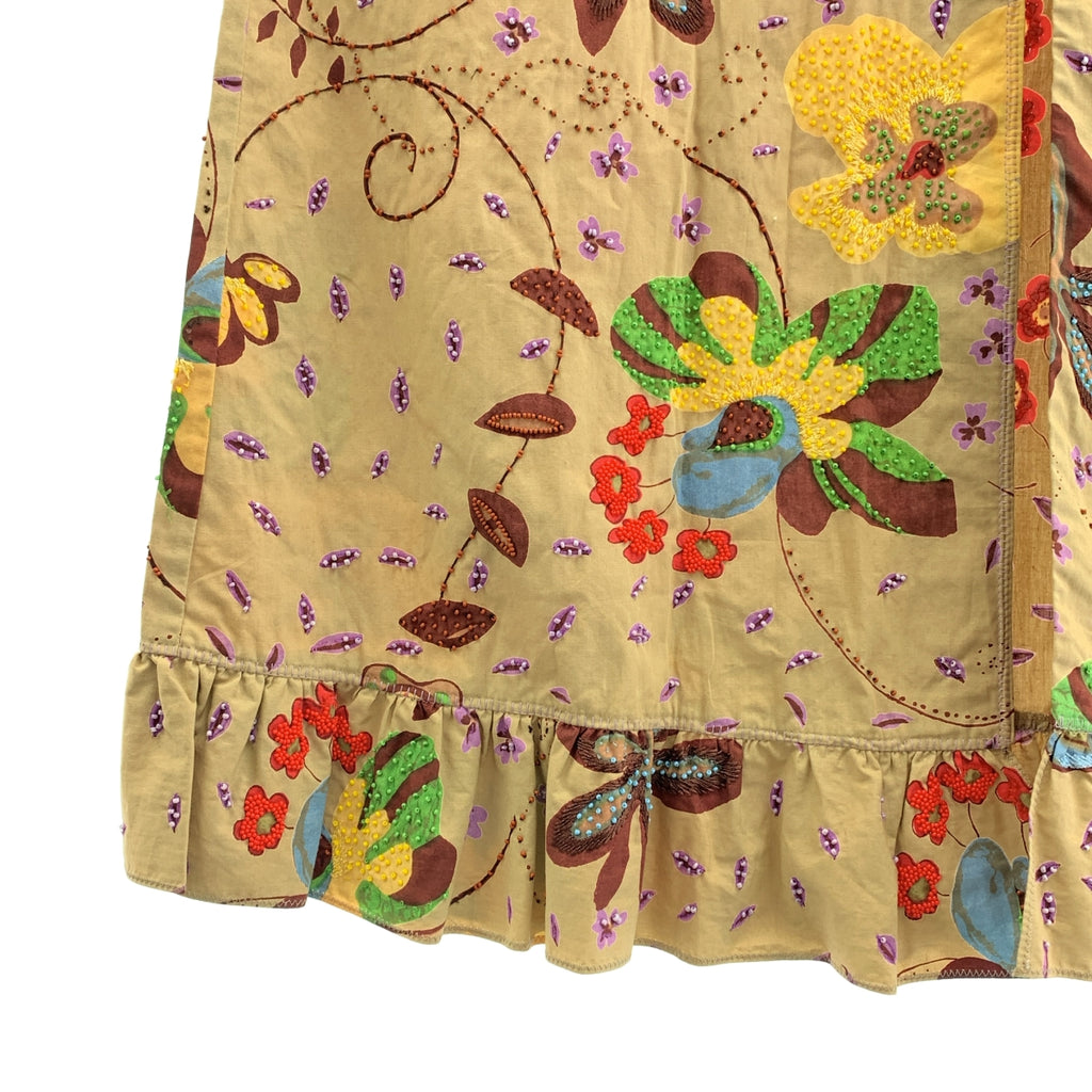 PHILOSOPHY DI ALBERT / 필로소피 디 알베르타 페레티 | 코튼 비즈 장식 프릴 롱 스커트 | S |