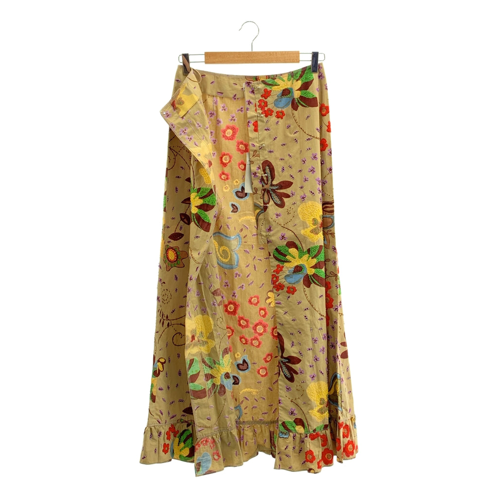 PHILOSOPHY DI ALBERT / 필로소피 디 알베르타 페레티 | 코튼 비즈 장식 프릴 롱 스커트 | S |