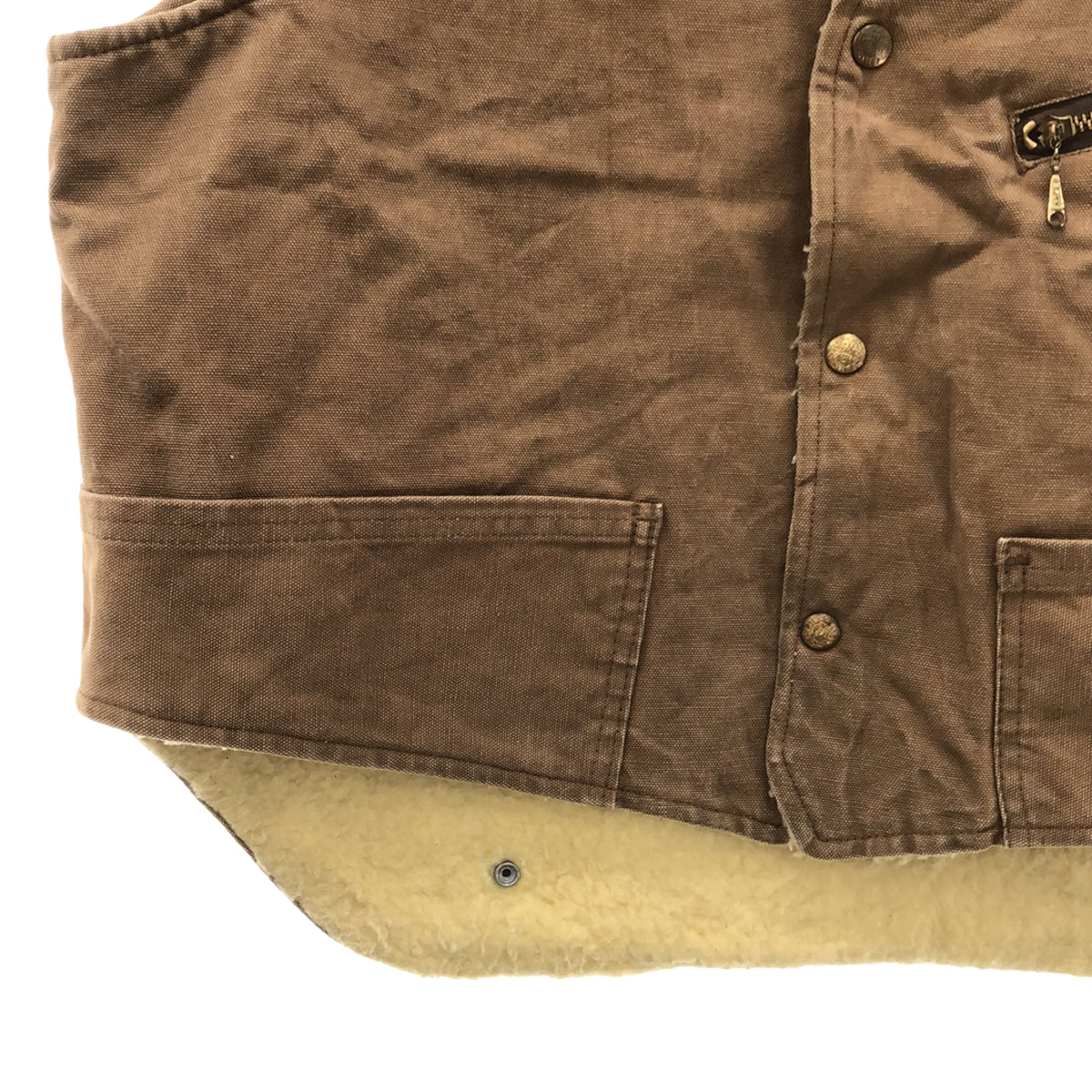 VINTAGE / Vintage clothing | 70s~ CARTER'S duck fleece-lined lunch vest | Brown | Men's