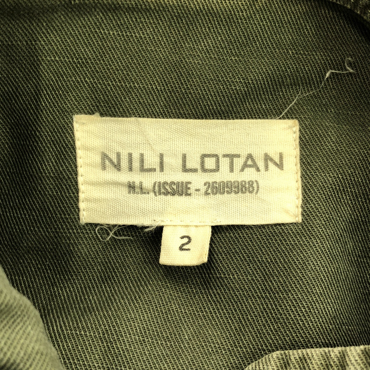 NILI LOTAN / 닐리로탄 | 데미지 가공 린넨 혼합 밀리터리 재킷 | 2 | 여성