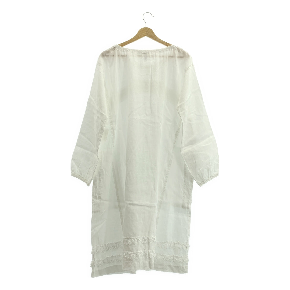 COMME des GARCONS COMME des GARCONS / 콤콤 | 2012SS | 제품 세척 가공 레이스 린넨 풀오버 원피스 | XS |