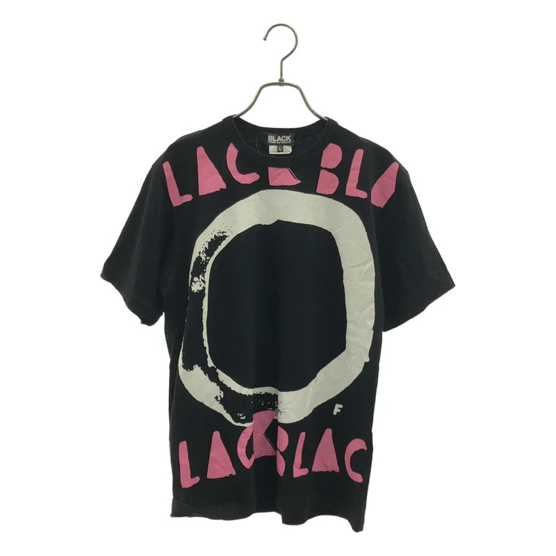 BLACK COMME des GARCONS / ブラックコムデギャルソン | 2023SS | コットン ロゴ プリント クルーネック Tシャツ カットソー | L | メンズ
