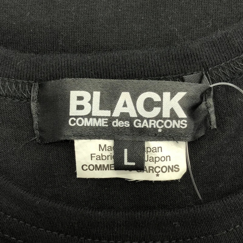 BLACK COMME des GARCONS / ブラックコムデギャルソン | 2023SS | コットン ロゴ プリント クルーネック Tシャツ カットソー | L | メンズ