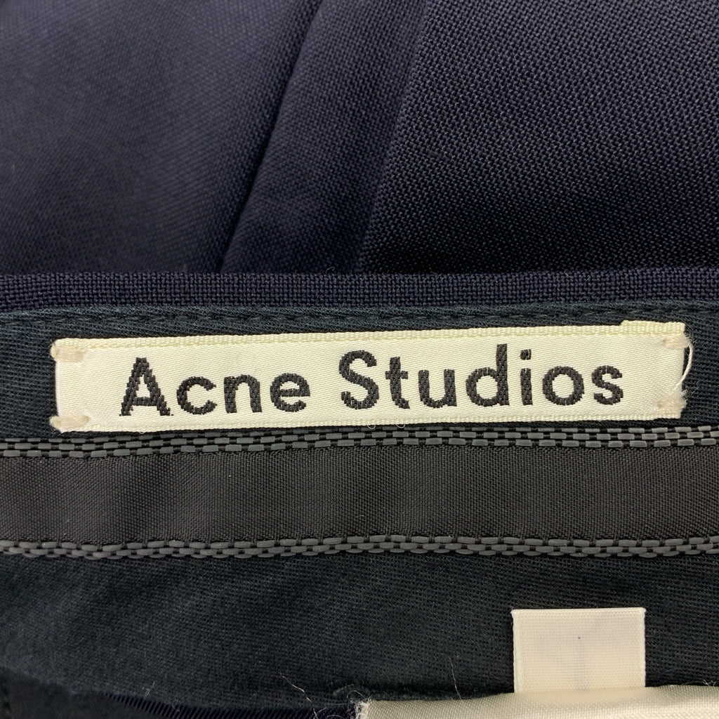 Acne Studios / アクネストゥディオズ | ウール モヘア テーパードパンツ | 44 | ネイビー | メンズ