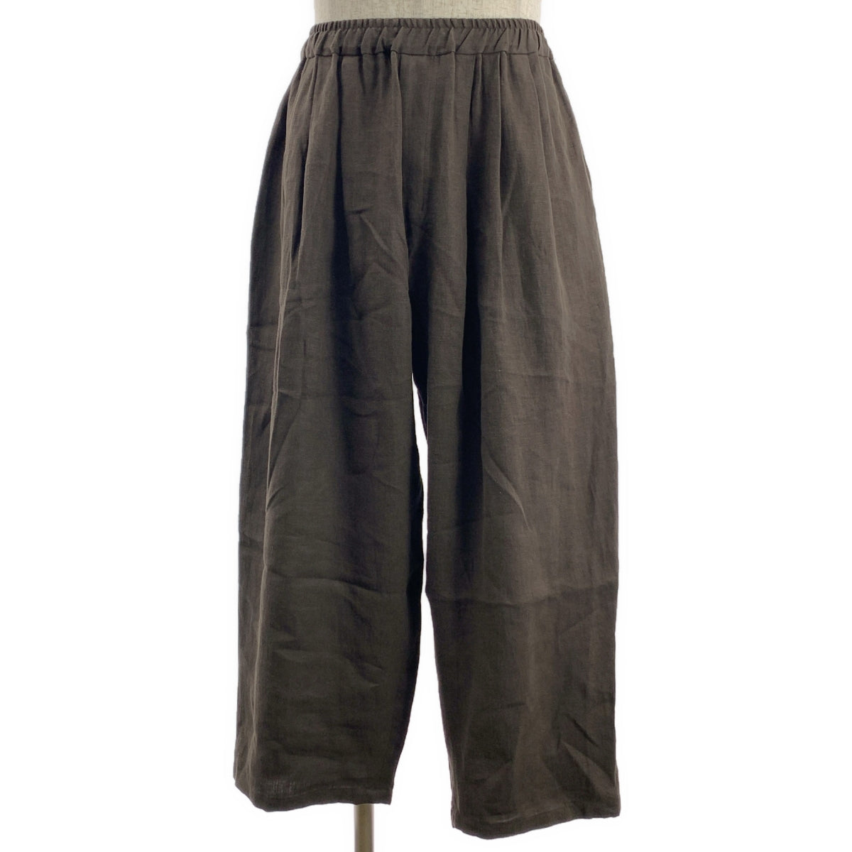 【미품】 JURGEN LEHL / 요건 레일 | 린넨 싱글 브레스트 재킷 / 드로 스트링 와이드 이지 팬츠 | F | 브라운 | 남성