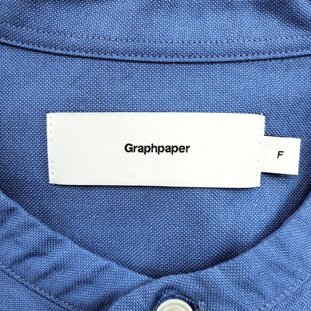 Graphpaper / 그래프 종이 | 2023SS | OXFORD OVERSIZED BAND COLLAR SHIRT 옥스포드 오버 사이즈 드밴드 컬러 셔츠 |