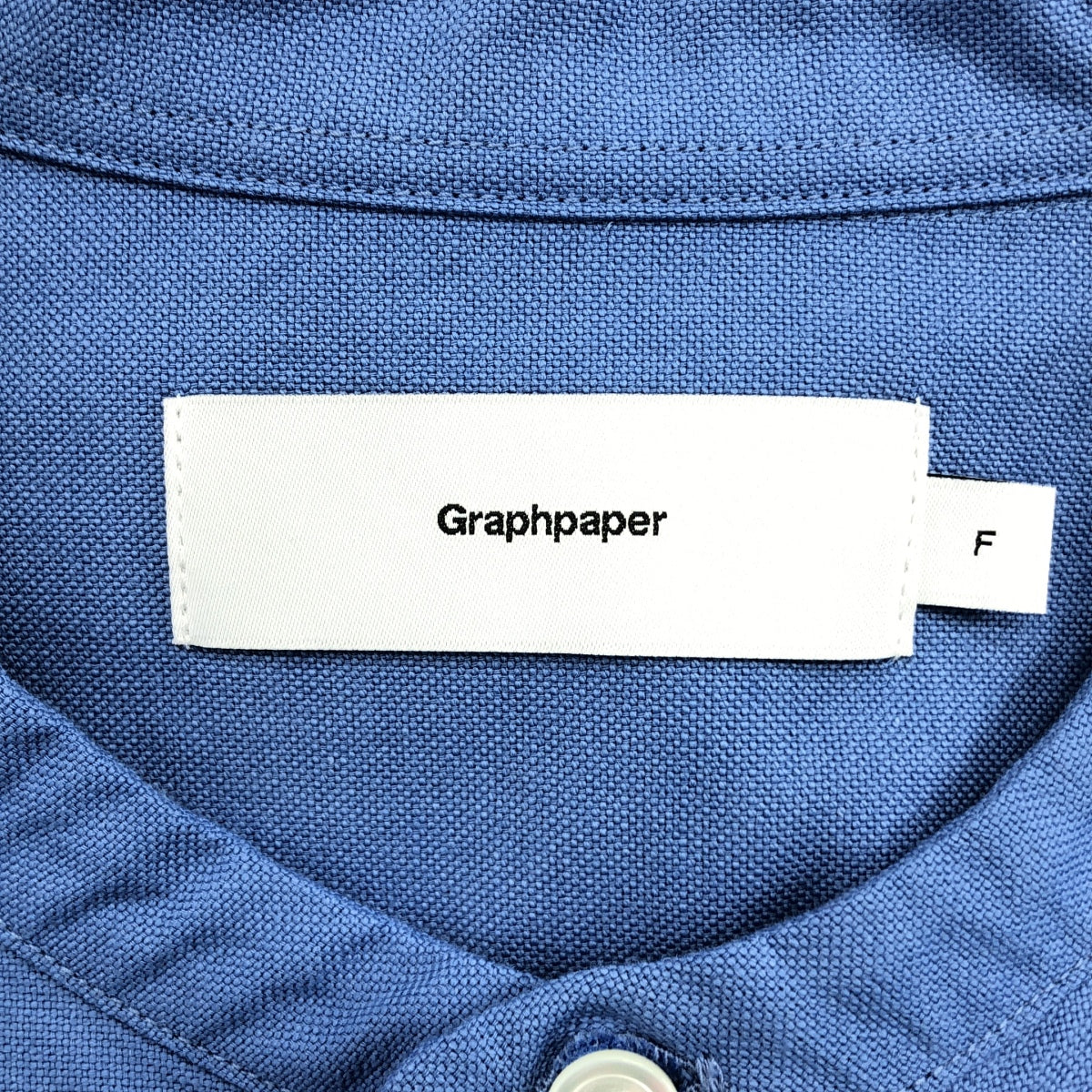 Graphpaper / 그래프 종이 | 2023SS | OXFORD OVERSIZED BAND COLLAR SHIRT 옥스포드 오버 사이즈 드밴드 컬러 셔츠 |