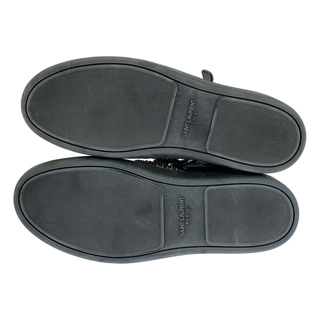 SAINT LAURENT PARIS | 鉚釘皮革高筒運動鞋 | 尺寸 41 | 男款