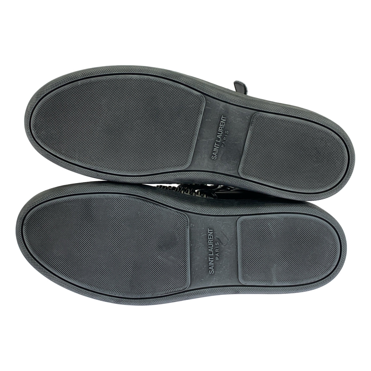 SAINT LAURENT PARIS | 鉚釘皮革高筒運動鞋 | 尺寸 41 | 男款