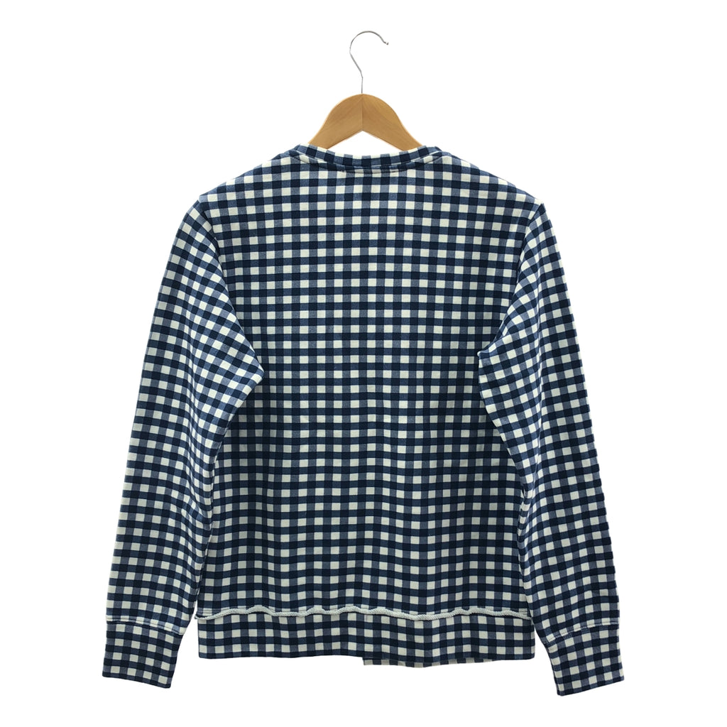 MARC JACOBS / マークジェイコブス | ギンガムチェック リボンデザイン クルーネックスウェット | XS | レディース