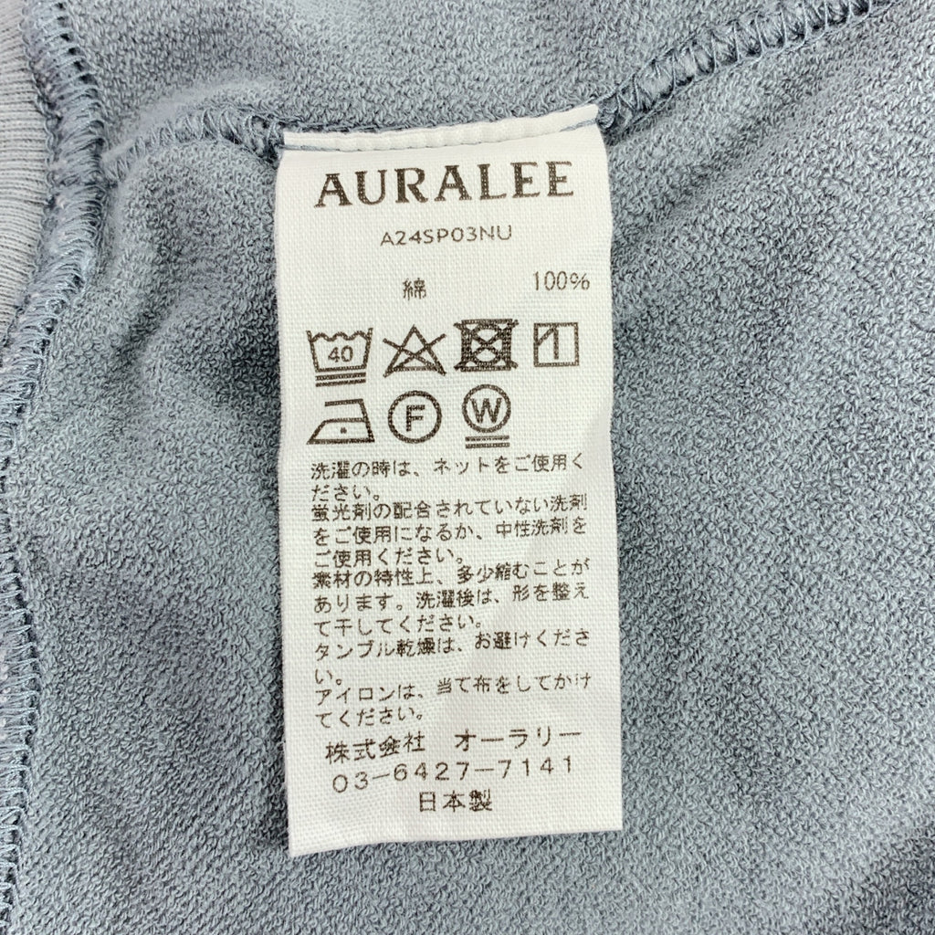 AURALEE | 2024SS | 高彈性半袖運動衫 | 1 碼 | 女款