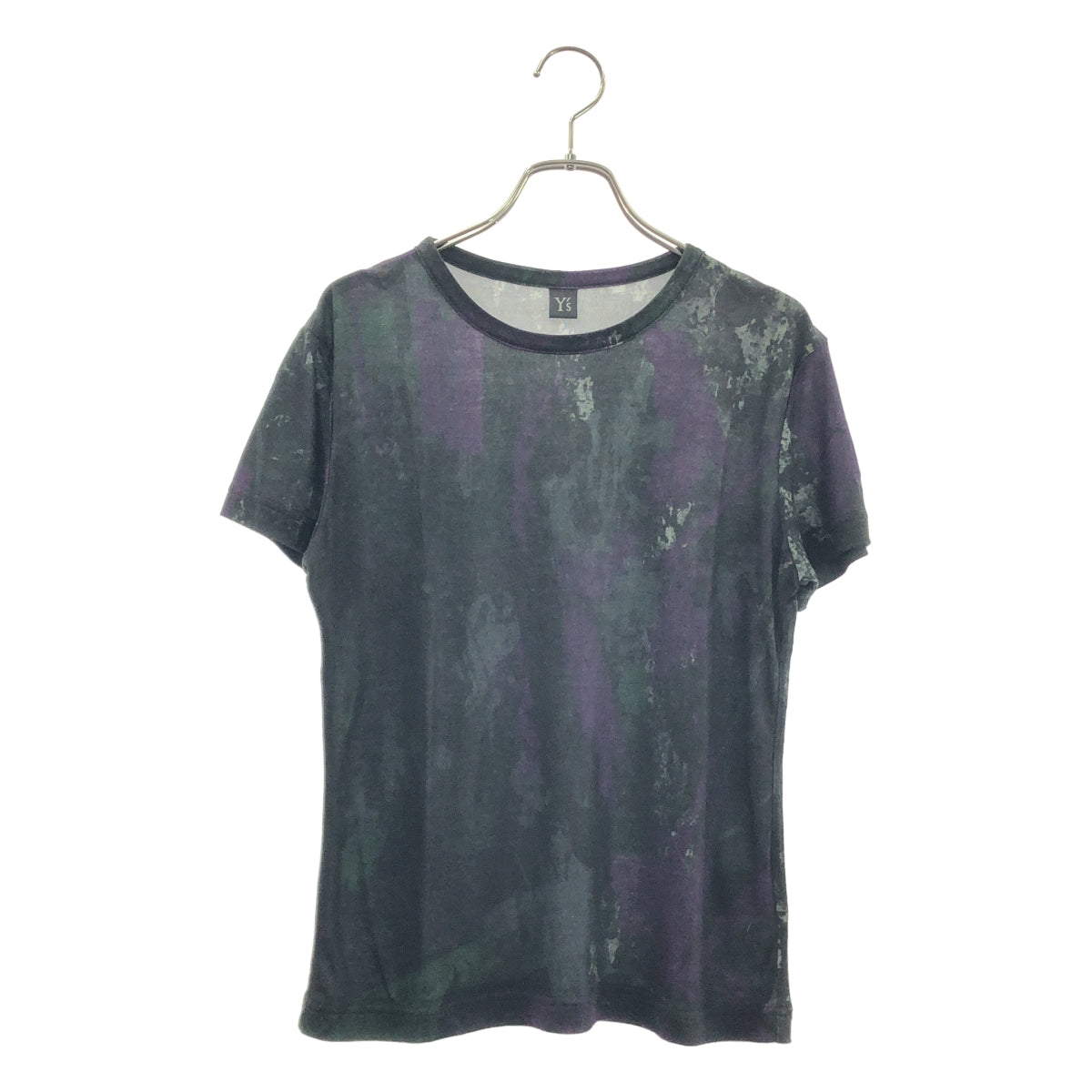 Y's / ワイズヨウジヤマモト | リヨセル 総柄 クルーネック Tシャツ カットソー | 2 | レディース