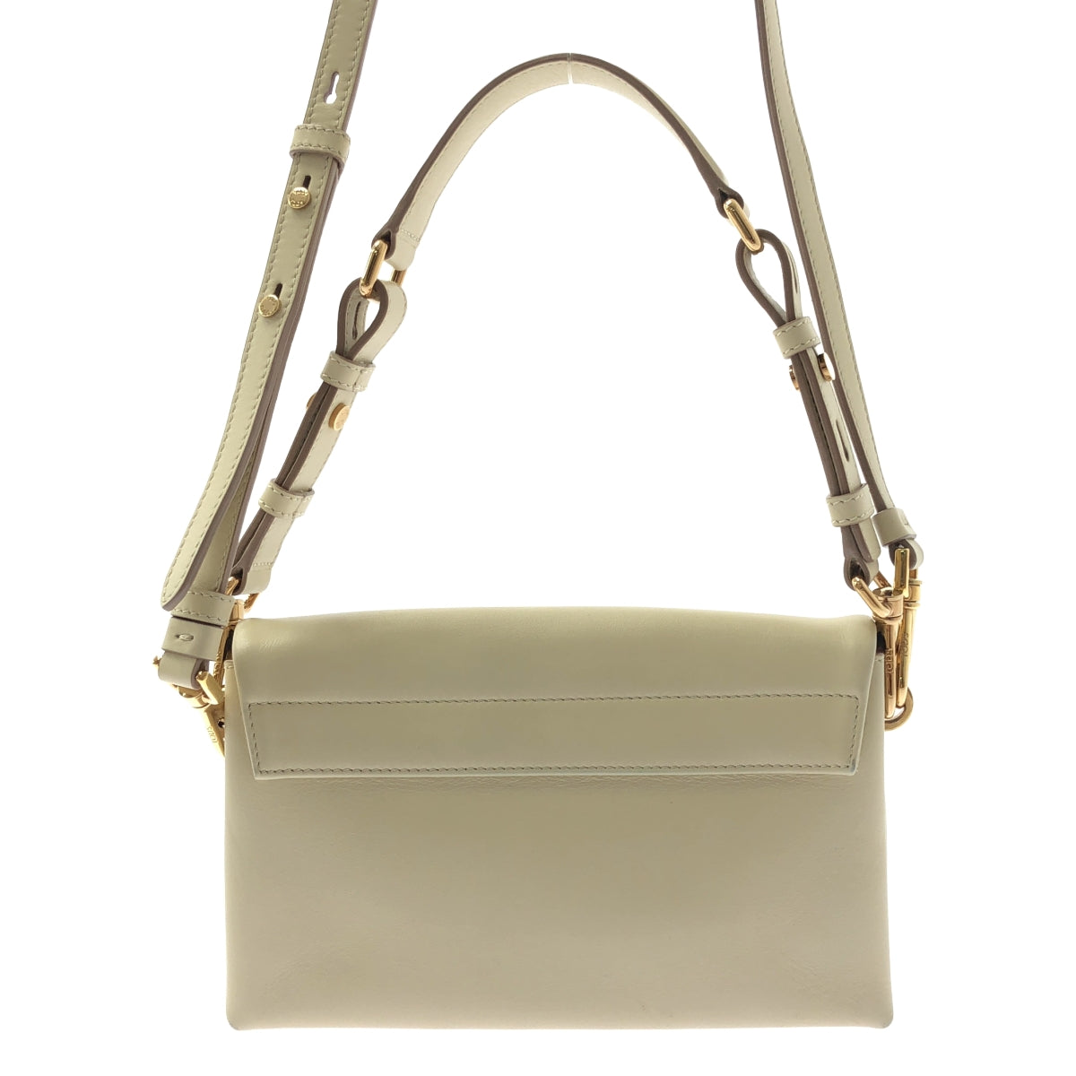 TOD'S / トッズ | レザー T タイムレス フラップ  ショルダーバッグ | ベージュ | レディース
