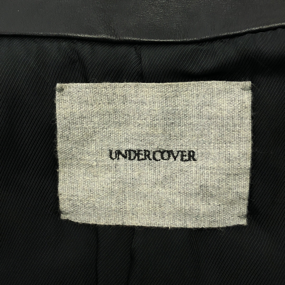 UNDER COVER | 皮革絎縫袖體育場夾克 | 3 碼 | 女款