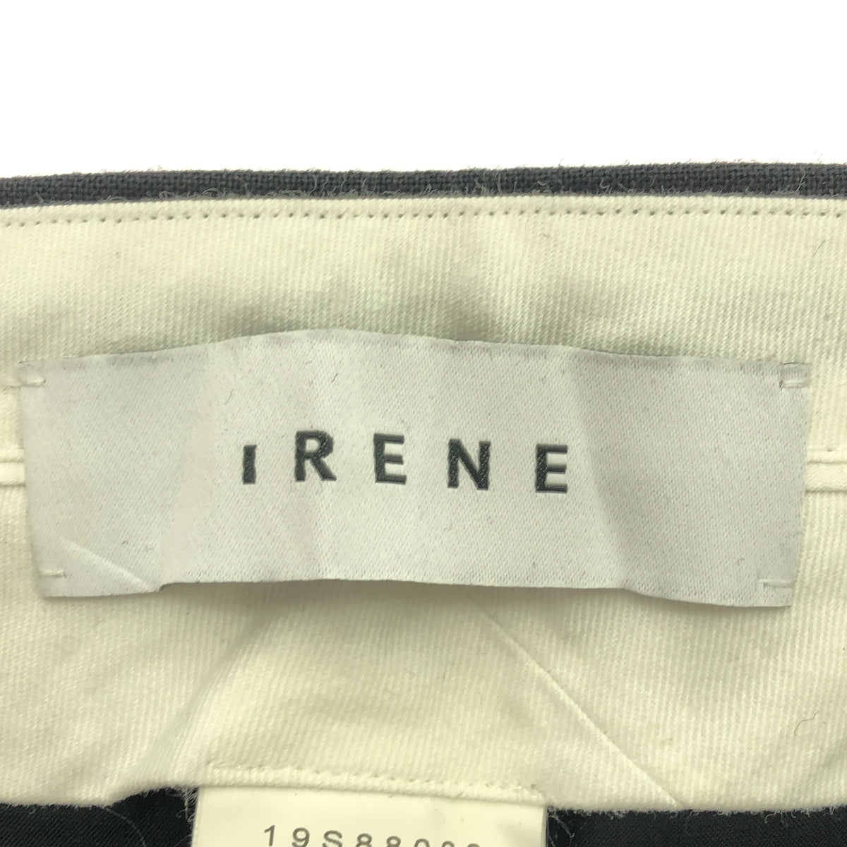 IRENE / アイレネ | ウールブレンドボタンタックパンツ | 36 | ブラック | レディース