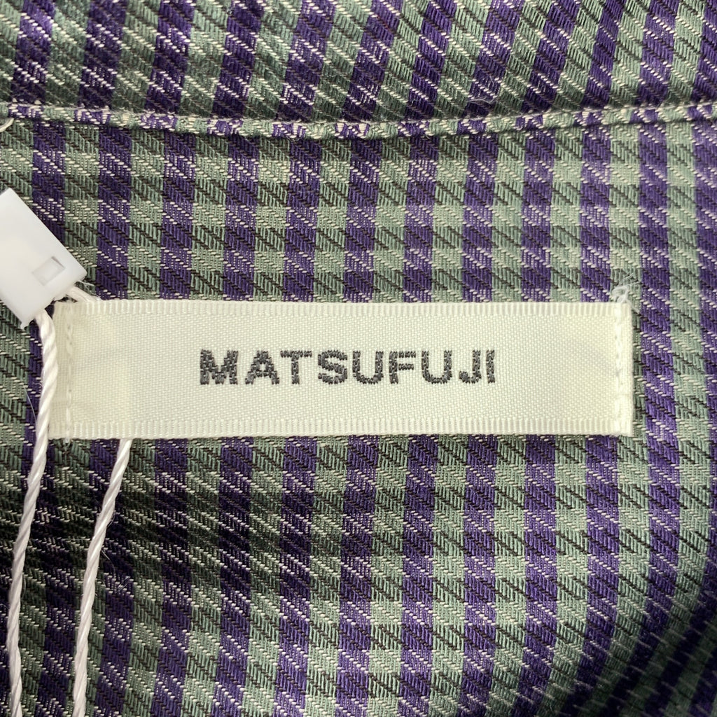 MATSUFUJI / マツフジ | キュプラ チェック ユーティリティ シャツ | 3 | メンズ