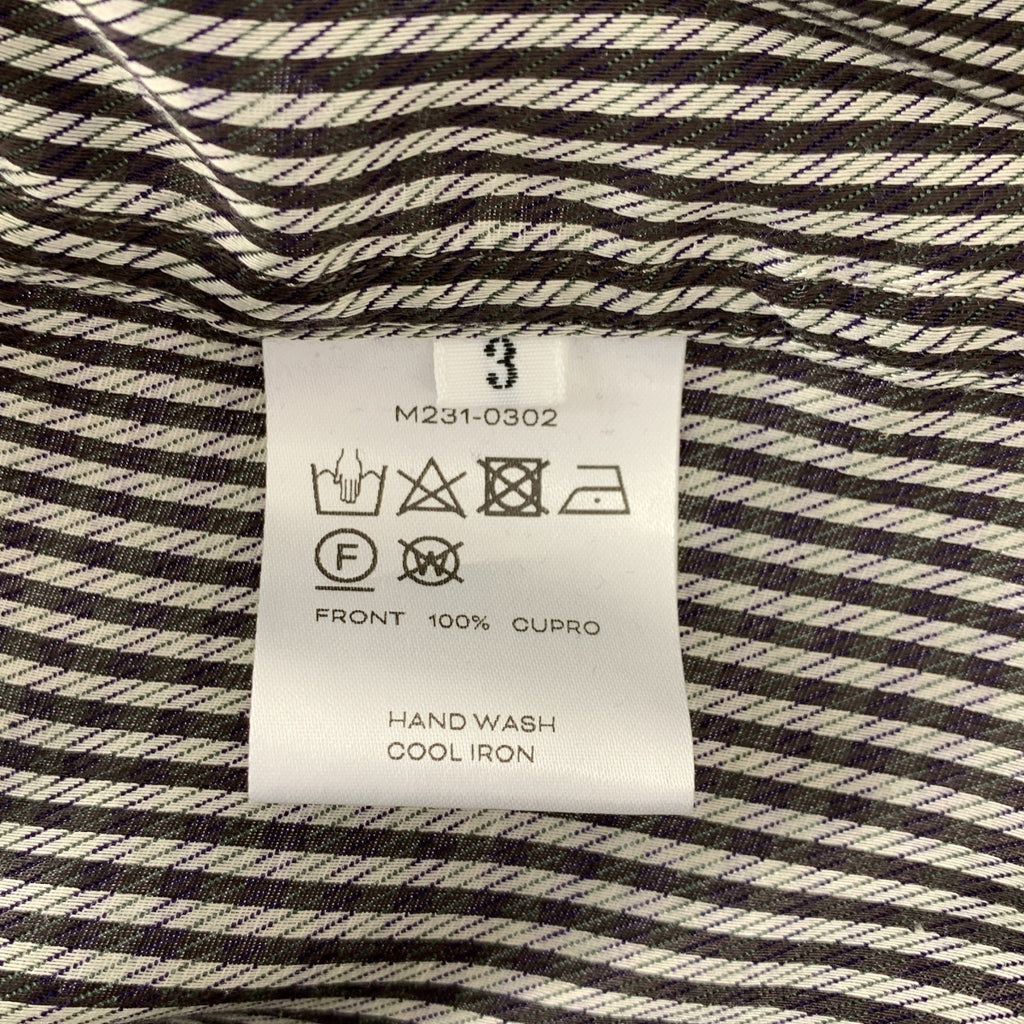 MATSUFUJI / マツフジ | キュプラ チェック ユーティリティ シャツ | 3 | メンズ