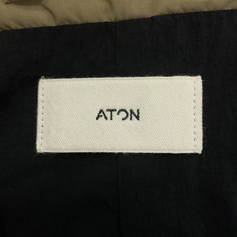 ATON / エイトン | VINTAGE NYLON TWILL PADDED VEST ナイロン ベスト | 02 | メンズ