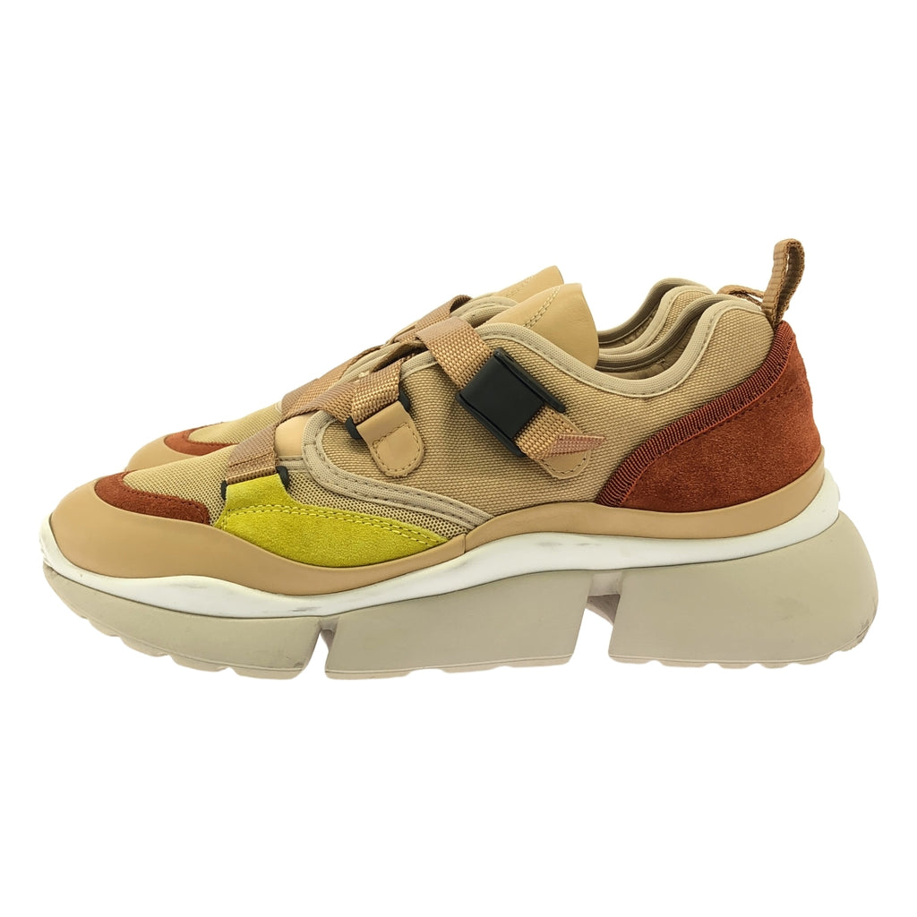 Chloe / クロエ | SONNIE SNEAKERS ダッドスニーカー | 38 | ベージュ/イエロー | レディース
