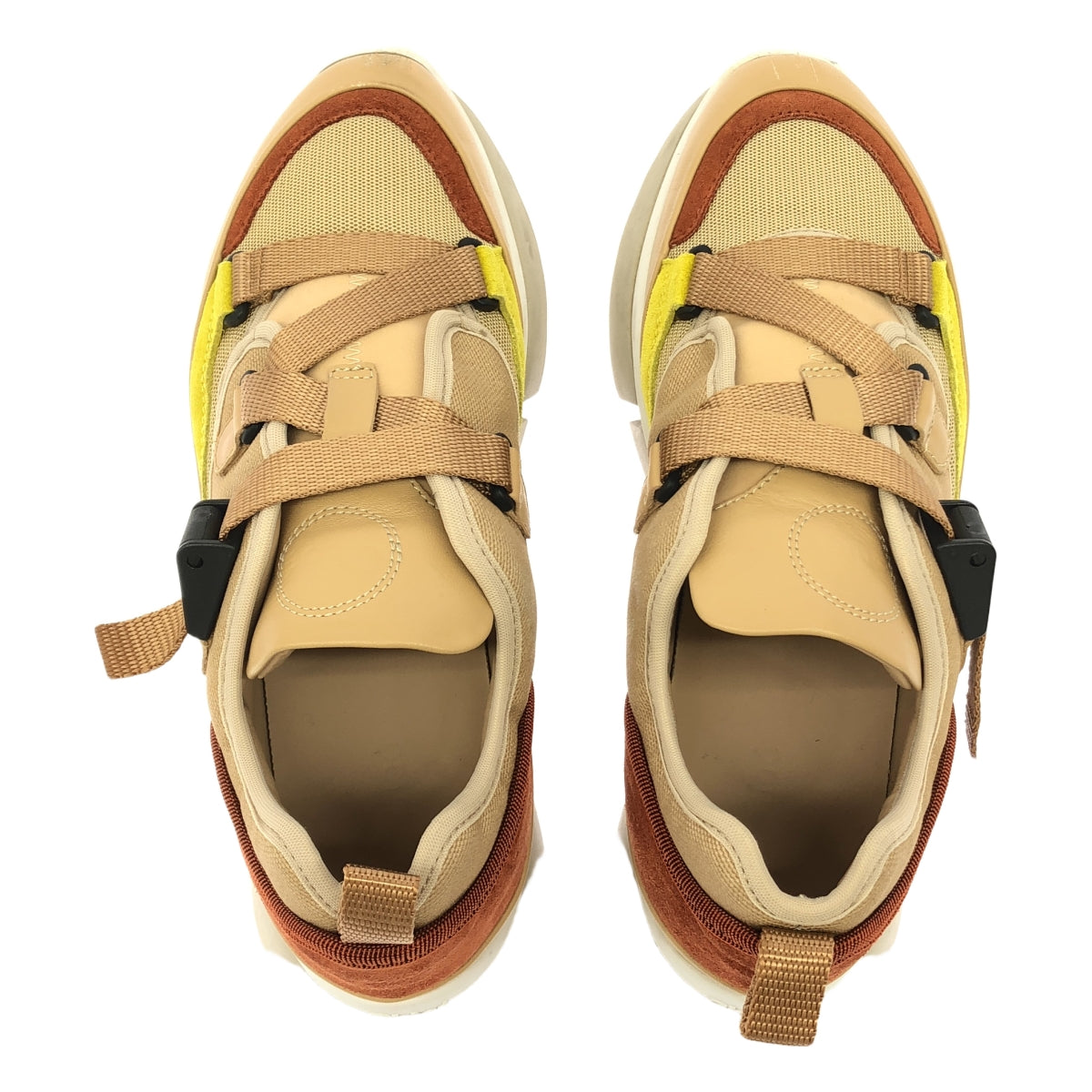 Chloe / クロエ | SONNIE SNEAKERS ダッドスニーカー | 38 | ベージュ/イエロー | レディース