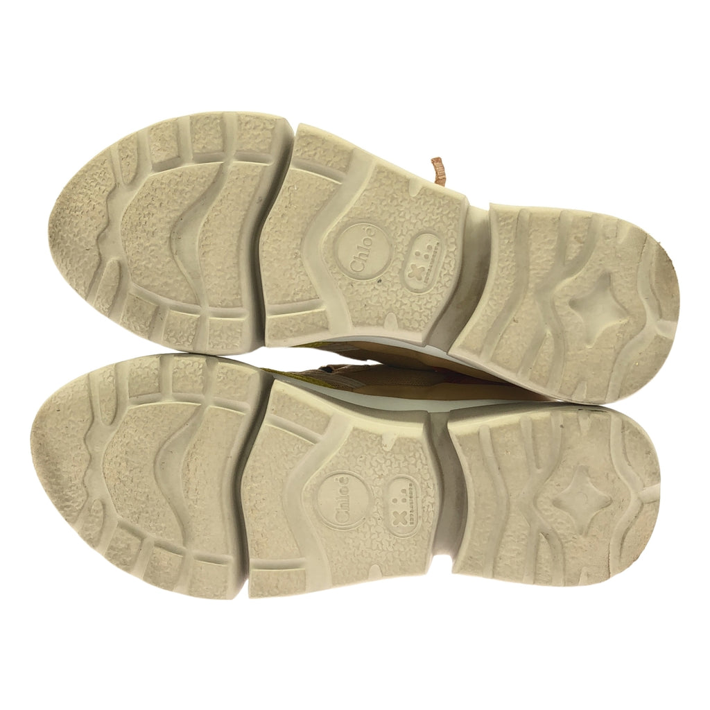 Chloe / クロエ | SONNIE SNEAKERS ダッドスニーカー | 38 | ベージュ/イエロー | レディース