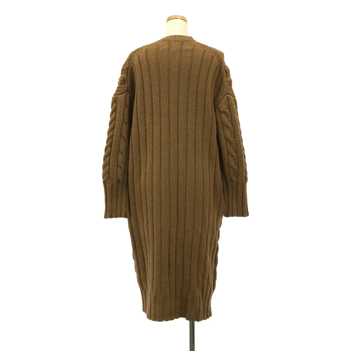 TICCA | Cable Cardigan with Belt | F | Brown | Women's