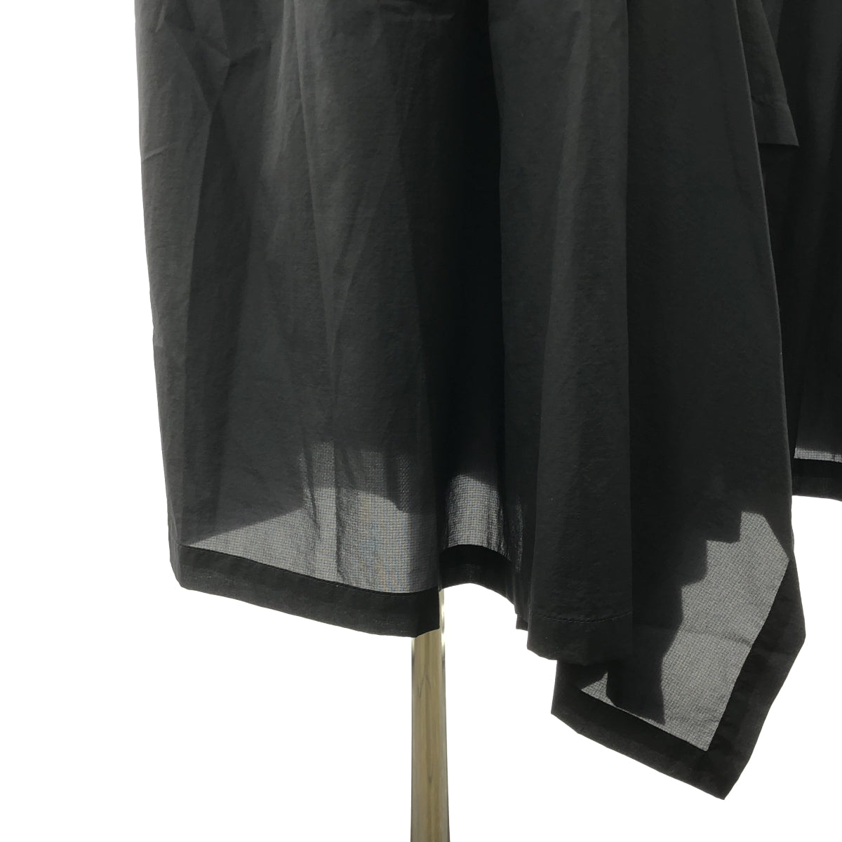 Y-3 / ワイスリー | サイドライン ギャザー アシンメトリー ロングスカート | XXS | ブラック | レディース