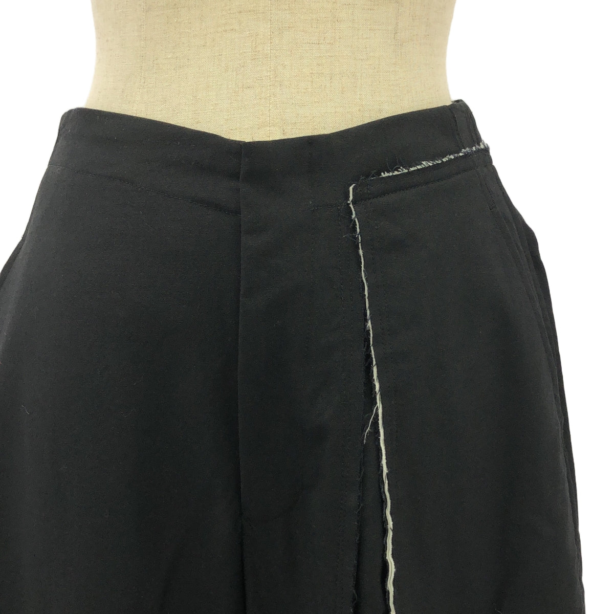 COMME des GARCONS | 2013春夏 |羊毛連結下擺設計不規則褲 | S |黑色 |女性的