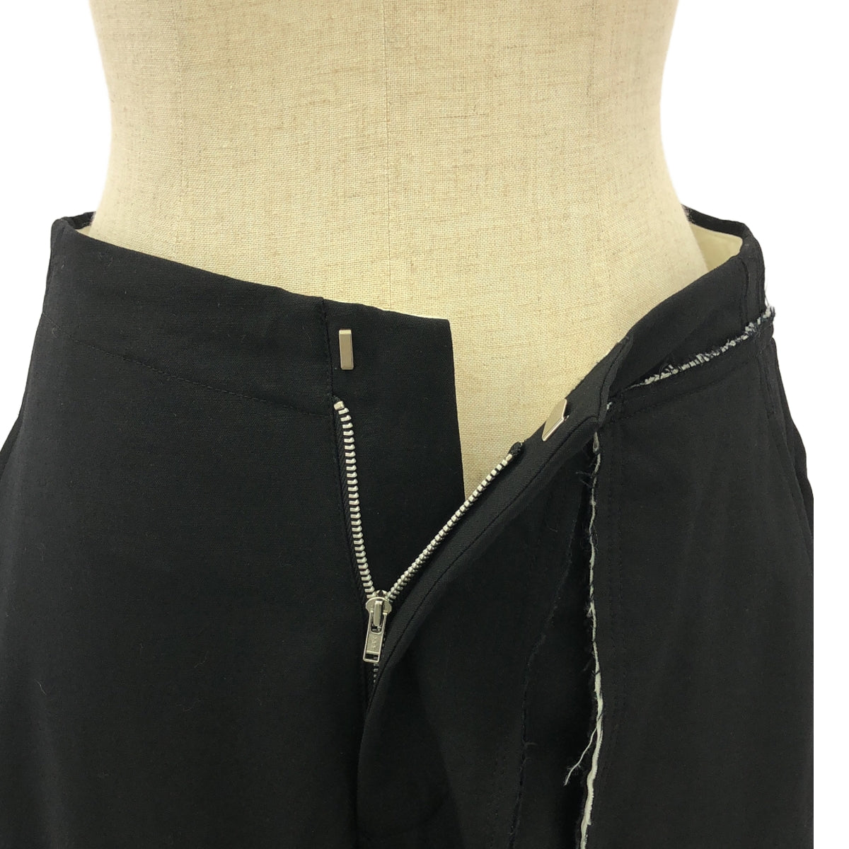 COMME des GARCONS | 2013春夏 |羊毛連結下擺設計不規則褲 | S |黑色 |女性的