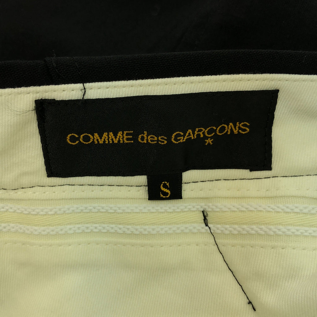 COMME des GARCONS / 컴데 갤슨 | 2013SS | 울 밑단 버튼 디자인 변형 바지 | S | 블랙 | 여성