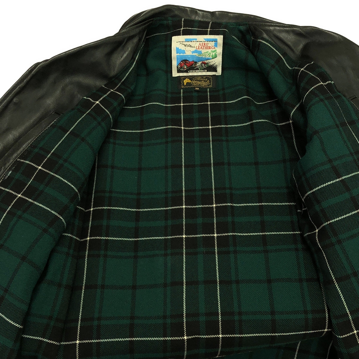 AEROLEATHER / エアロレザー | チームスター カーコート | 38 | ブラック | メンズ