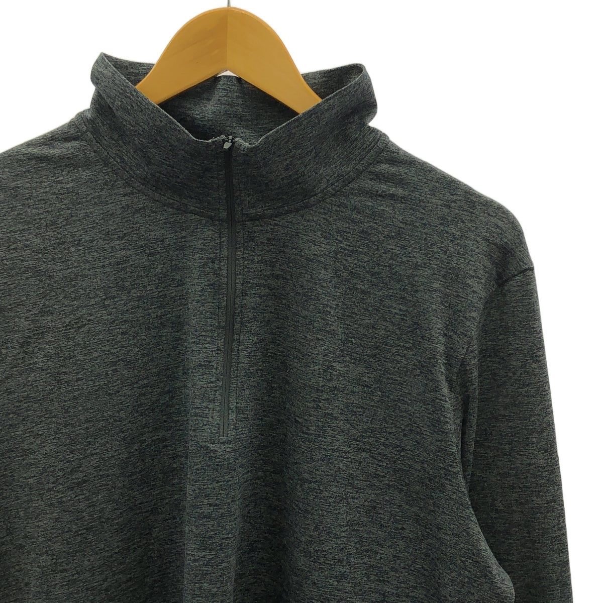 [狀況良好] alo / Arrow | Conquer 1/4 Zip Reform 長袖 Conquer Reform 半拉鍊長袖剪裁和縫製 | M | 運動混紡灰色 / 灰色 | 男款