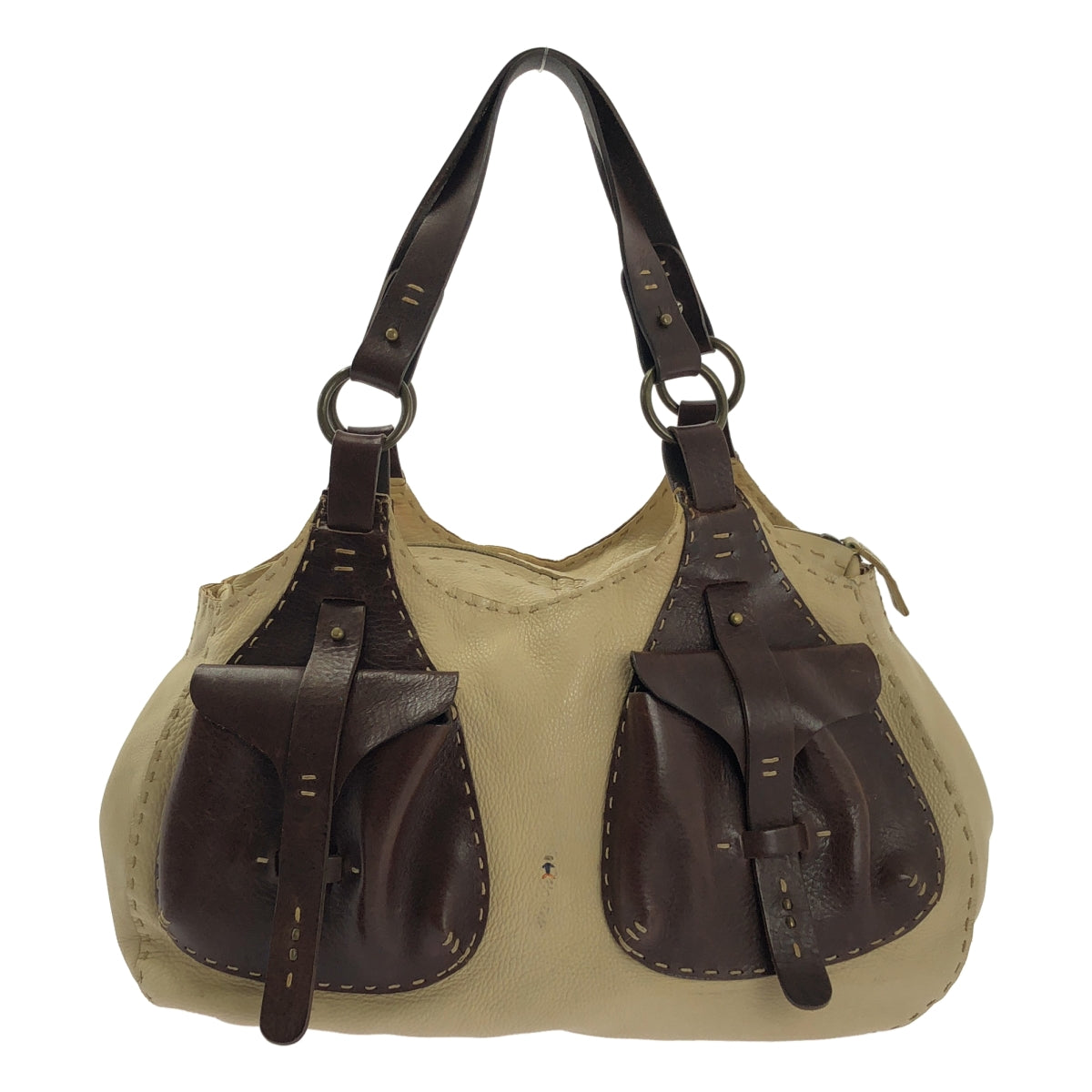 HENRY BEGUELIN | Omino刺繡皮包 | 米色/棕色 | 女款