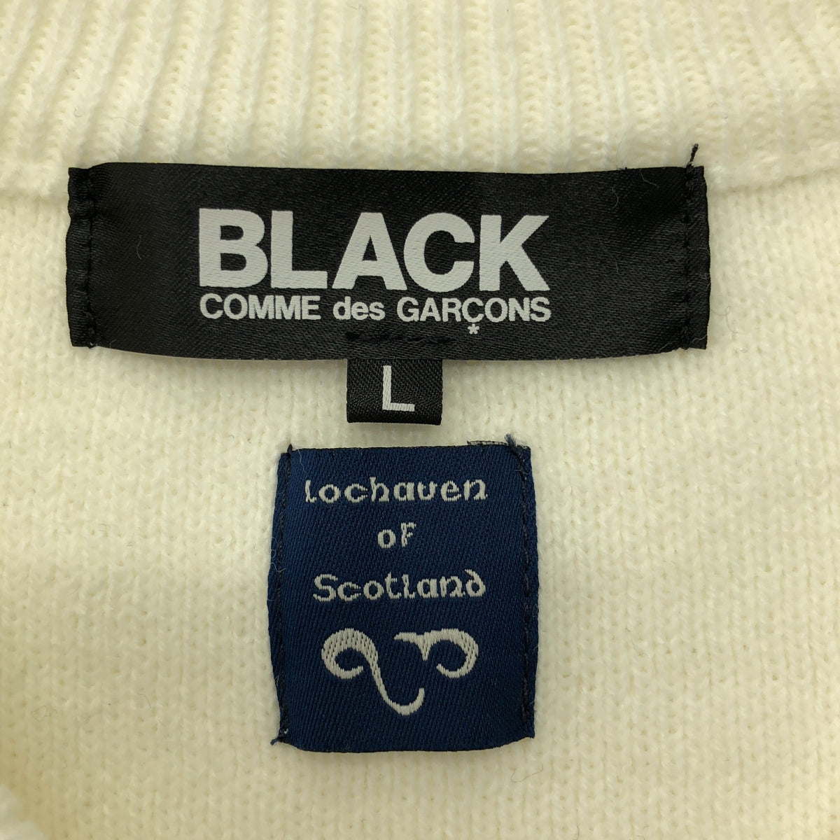 BLACK COMME des GARCONS / 블랙콤 데 갤슨 | 2021SS | LOCHAVEN of SCOTLAND 아크릴 니트 베스트 | L | 남성