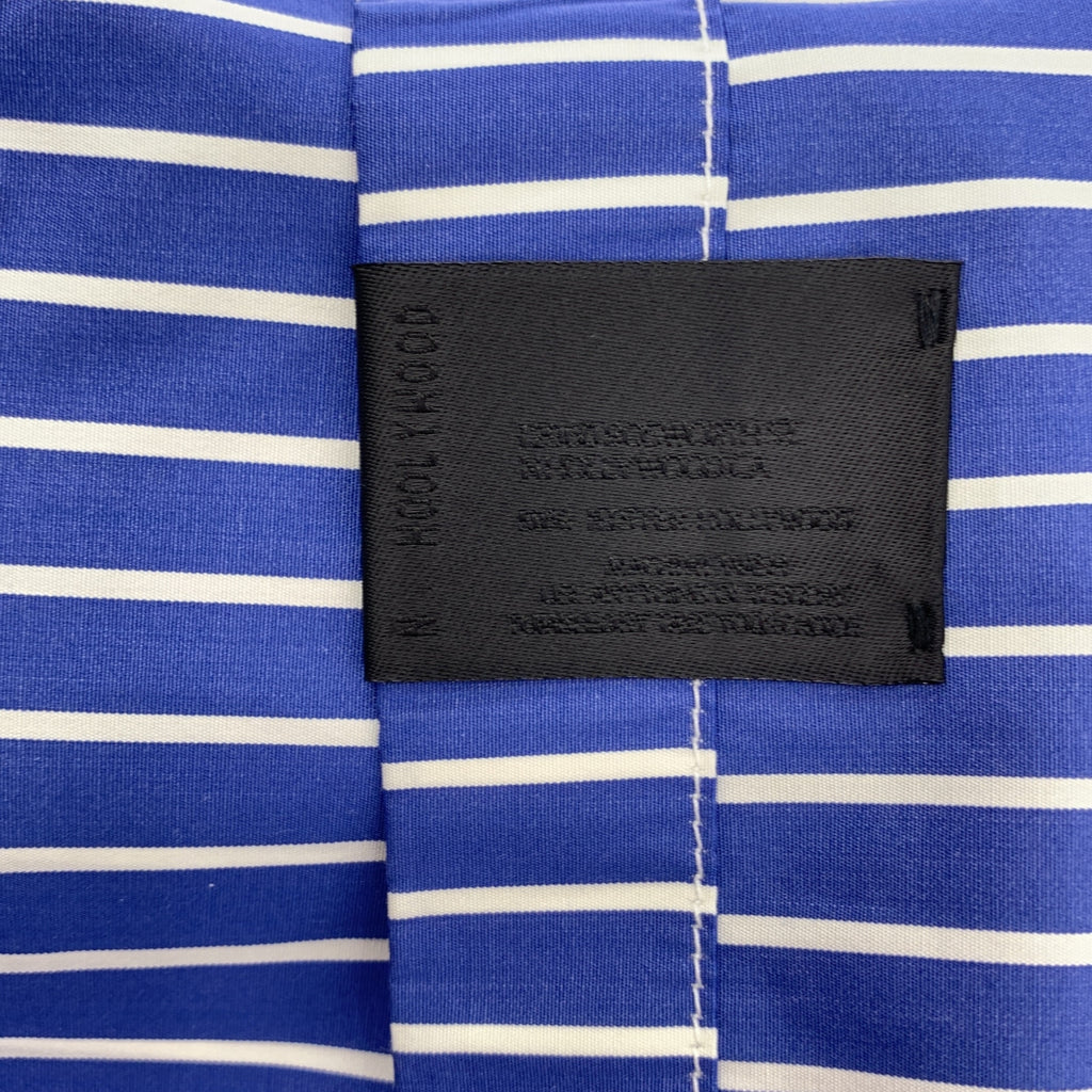 N.HOOLYWOOD / 엔 할리우드 | × THOMAS MASON / 토마스 메이슨 Compile Line / 컴파일 라인 스트라이프 오버 실루엣 셔츠 | 40 | 남성