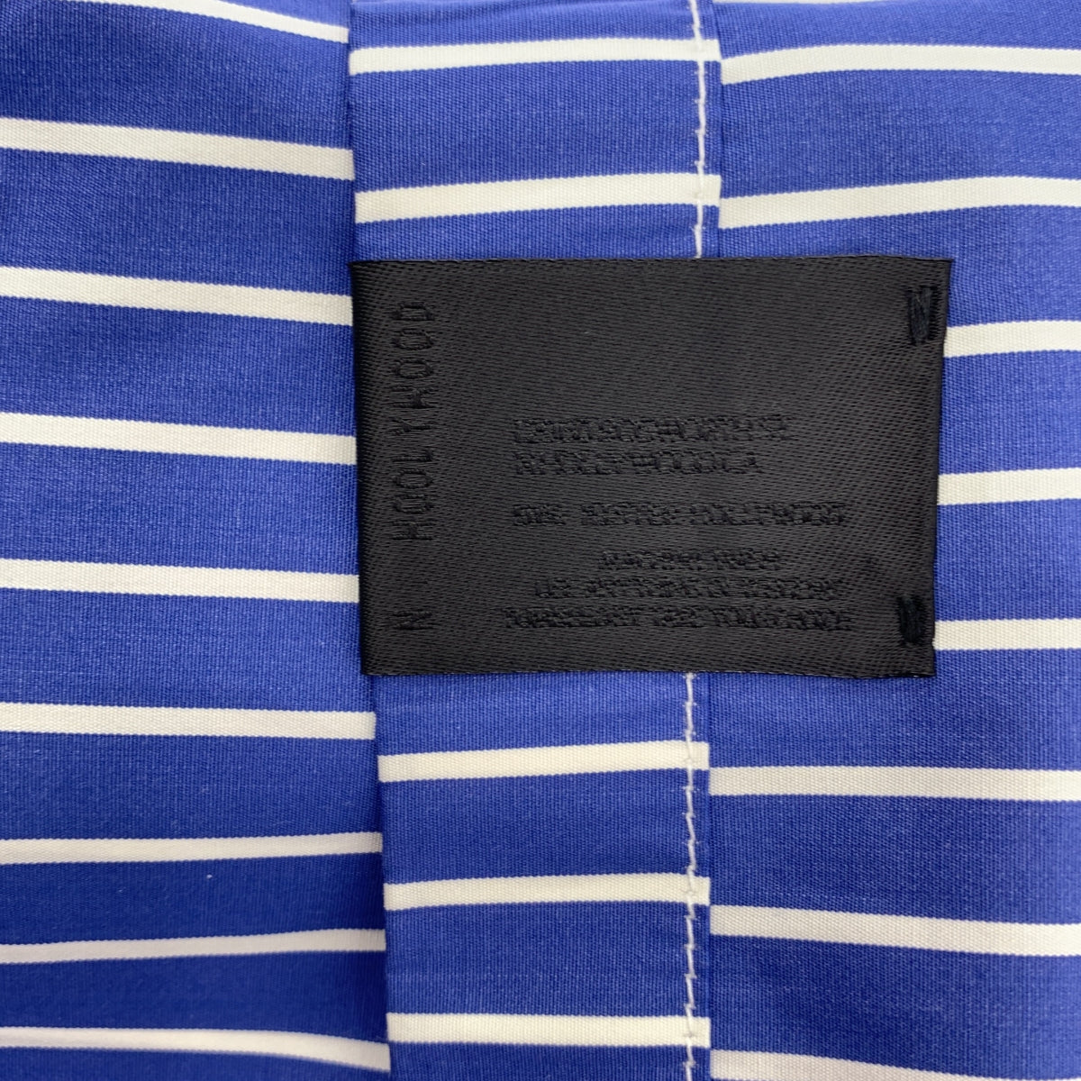 N.HOOLYWOOD / 엔 할리우드 | × THOMAS MASON / 토마스 메이슨 Compile Line / 컴파일 라인 스트라이프 오버 실루엣 셔츠 | 40 | 남성