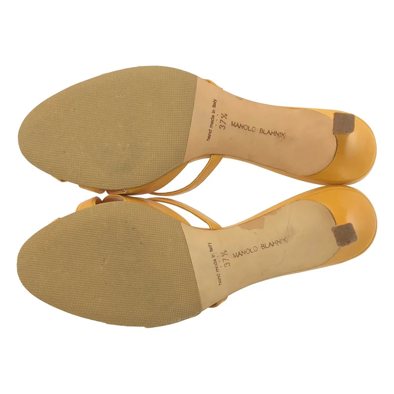 MANOLO BLAHNIK / マノロブラニク | MACULA / レザー ミュール サンダル | 37.5 | レディース