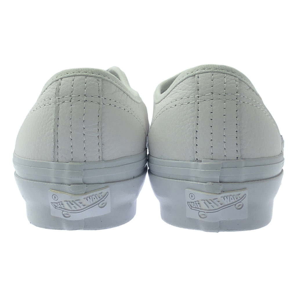 【新品】  VANS / バンズ | 2024SS | AUTHENTIC REISSUE 44 WHITE LEATHER PACK オーセンティック リイシュー レザー ローカットスニーカー | 24.5 | ホワイト | メンズ