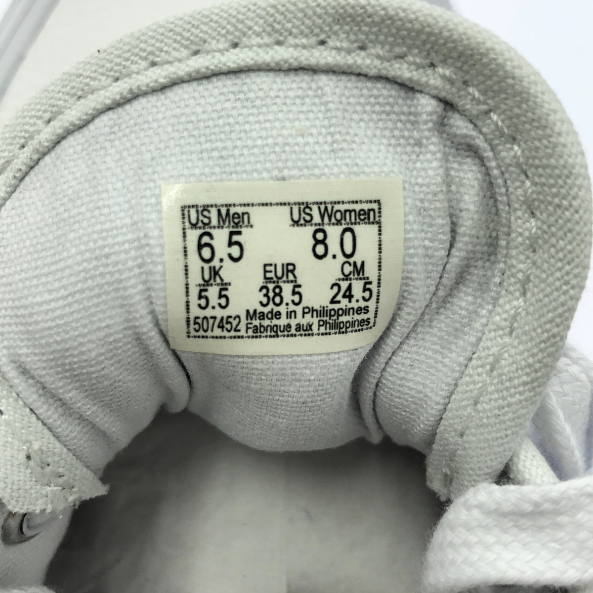 【新品】  VANS / バンズ | 2024SS | AUTHENTIC REISSUE 44 WHITE LEATHER PACK オーセンティック リイシュー レザー ローカットスニーカー | 24.5 | ホワイト | メンズ