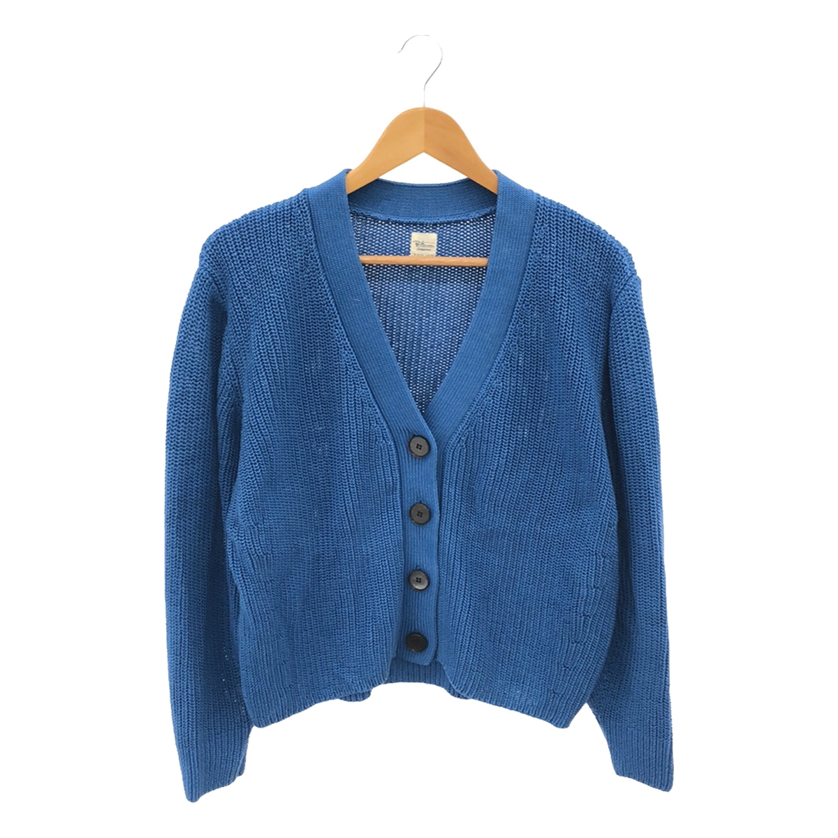 【美品】  Ron Herman / ロンハーマン | Mercerized Cotton Cardigan マーセライズ コットン ニット カーディガン | XS | ブルー | レディース