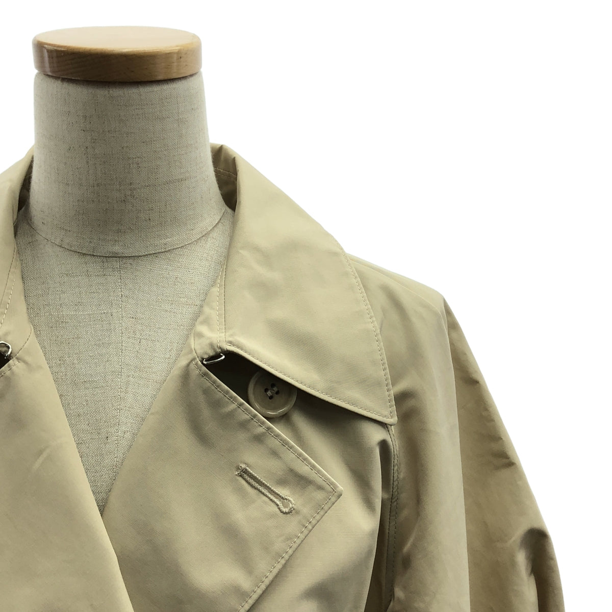 PRADA / 프라다 | 퍼프 슬리브 트렌치 코트 | 38 | 베이지 | 여성