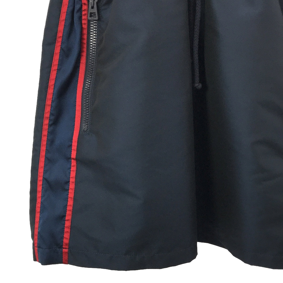 [狀況良好] 克里斯汀迪奧 |後背標誌半拉鍊連帽連身裙 |尺寸 34 |海軍藍/紅色/銀色 |女性的