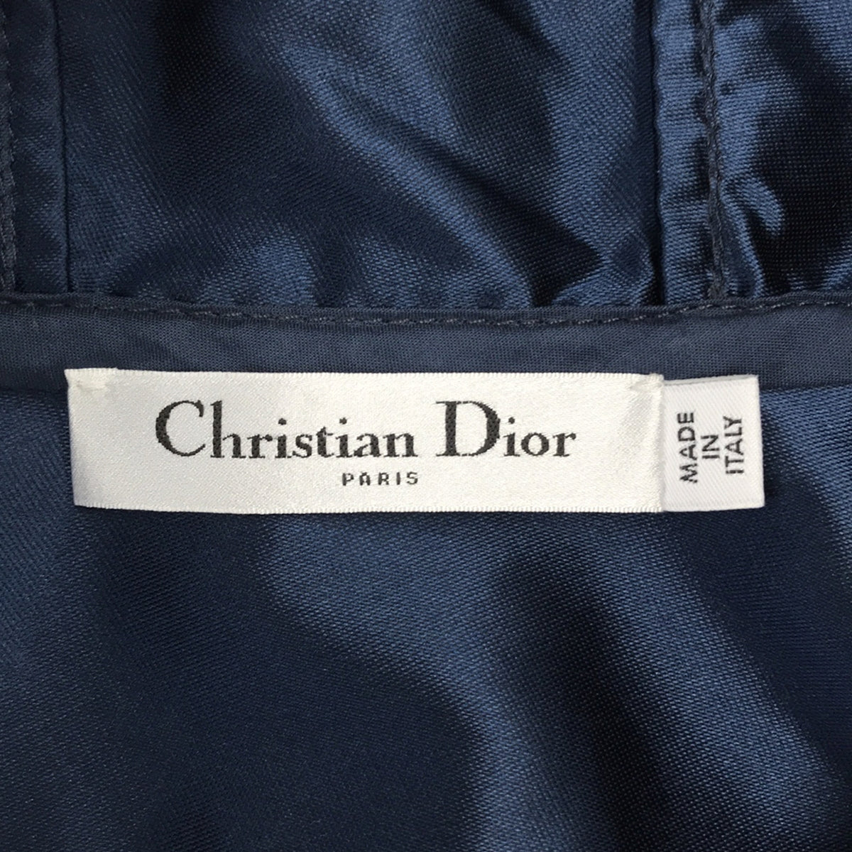 Christian Dior / クリスチャンディオール | バックロゴ ハーフジップ フーデッドワンピース | 34 | レディース