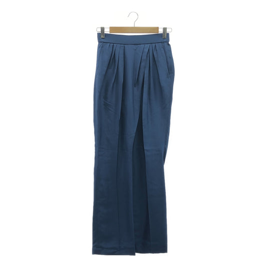 Mame Kurogouchi / 마메쿠로고우치 | 2024SS | Silk Habutae Front Tucked Trousers / 실크 허브 타에 프론트 택 팬츠 | 2 | 여성