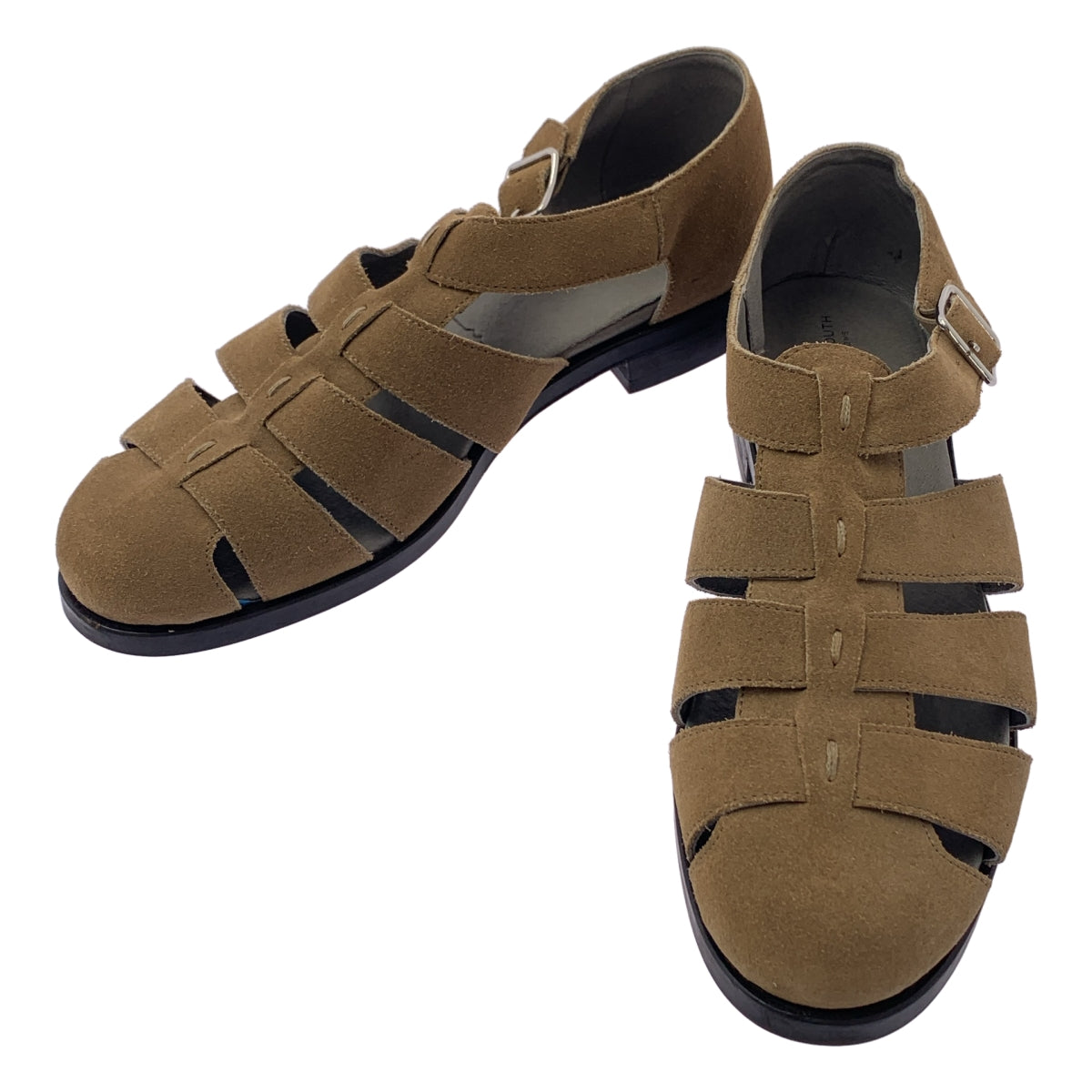 BEAUTY&amp;YOUTH | 絨面革廓爾喀涼鞋 | 尺寸 26 | 米色 | 男士