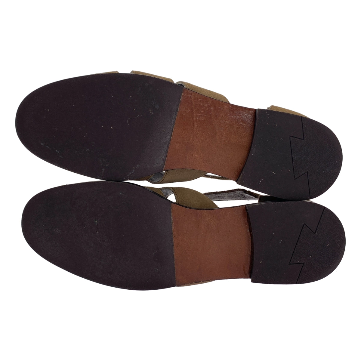 BEAUTY&amp;YOUTH | 絨面革廓爾喀涼鞋 | 尺寸 26 | 米色 | 男士